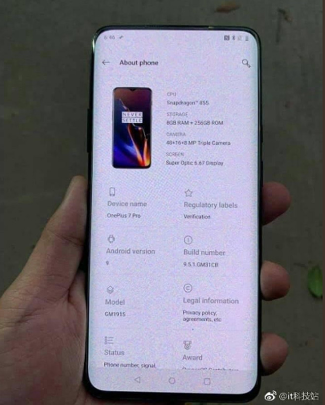 “Kẻ hủy diệt” mới - OnePlus 7 Pro sẽ ra mắt vào tháng tới - 3