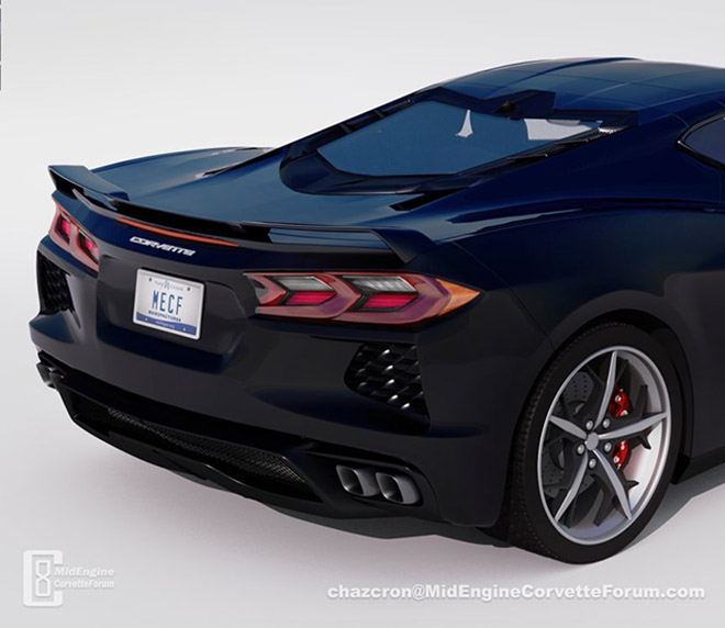 Chevrolet 2020 C8 Corvette sẽ có đèn hậu độc đáo như mắt quỷ - 1