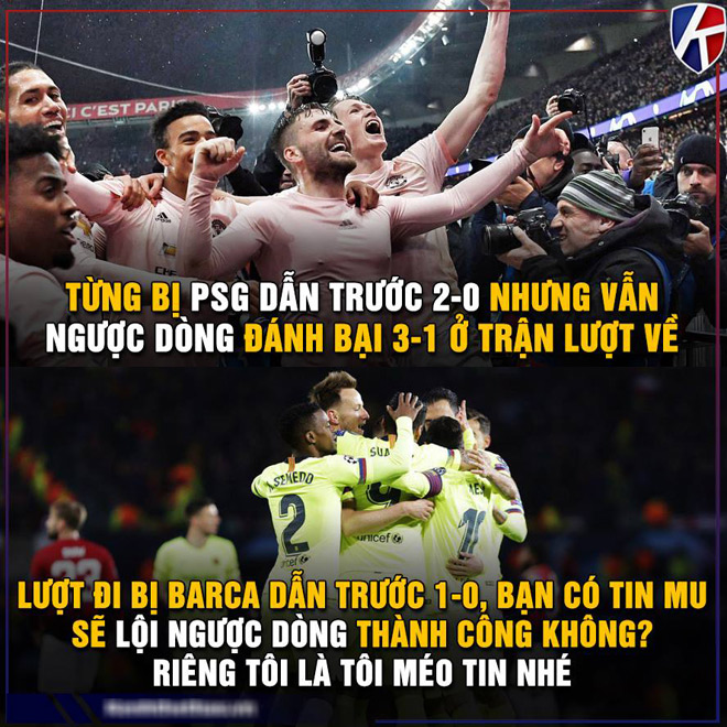 Fan MU mơ ngược dòng Barca ở trận lượt về tứ kết C1 - 1