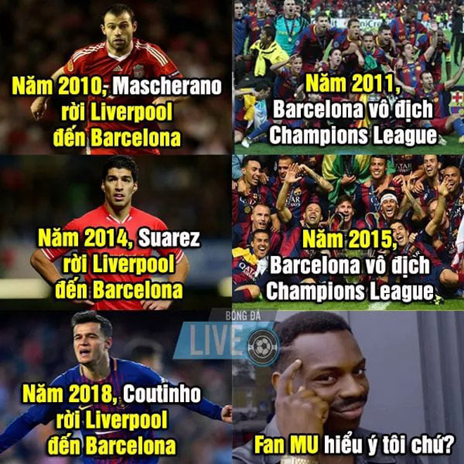 Fan MU mơ ngược dòng Barca ở trận lượt về tứ kết C1 - 7