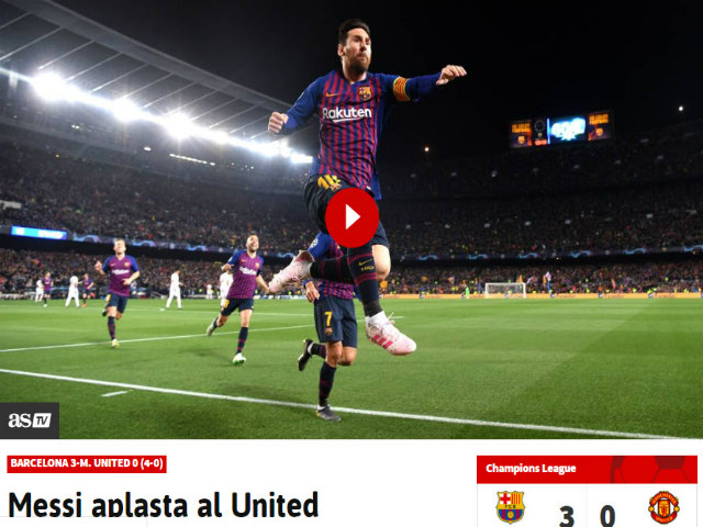 Barcelona hạ MU: Báo chí Anh kinh ngạc “ma thuật” Messi, chê tội đồ De Gea