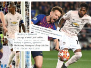 Bóng đá - MU thảm bại: Triệu fan tung hô &quot;bom xịt&quot;, đòi đuổi tội đồ Ashley Young