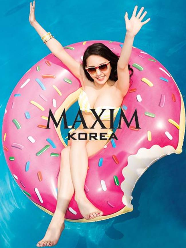 Vẻ đẹp ngọt ngào của chân dài Hàn Quốc trên tạp chí Maxim.
