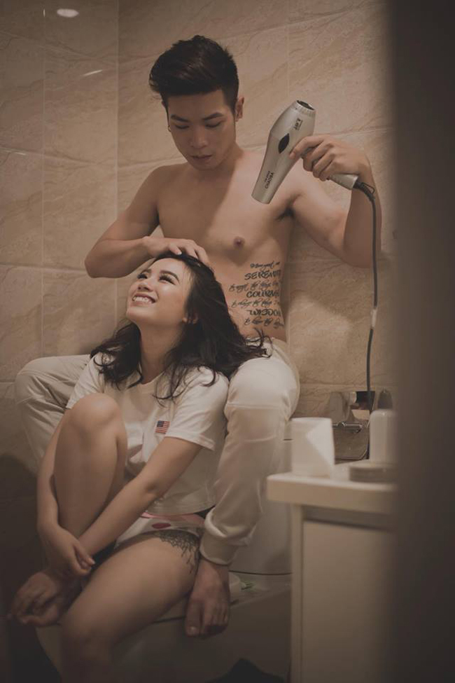 Linh Miu tung bộ ảnh 18+ hé lộ cuộc sống với bạn trai kém 2 tuổi - 2