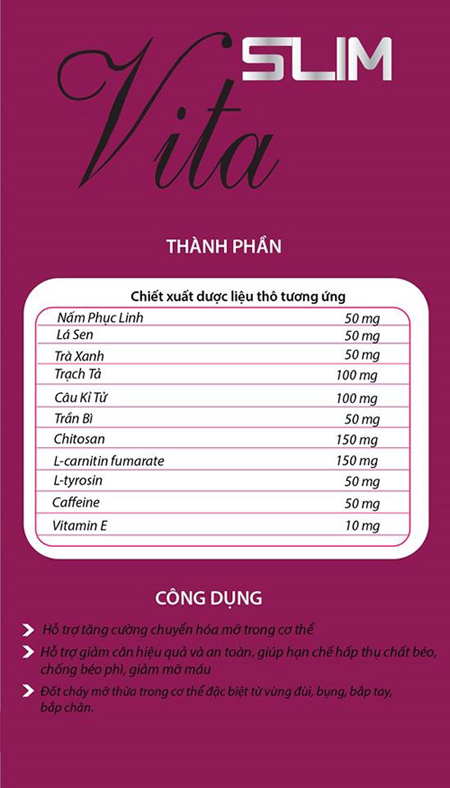 Slim Vita giúp chị em giảm cân nhờ phương thức tác động an toàn và độc đáo - 1
