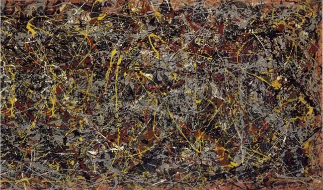 Đây là một bức tranh định nghĩa cho sự xấu xí. Nhưng không ai ngờ nó lại có giá lên tới 140 triệu USD vào năm 2005. Đây là bức “No. 5, 1948” của họa sĩ người Mỹ Jackson Pollock.