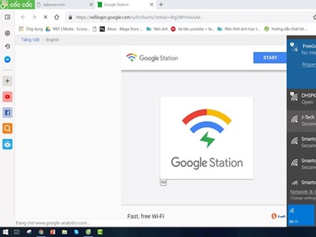 Cách kết nối WiFi miễn phí của Google tại Việt Nam