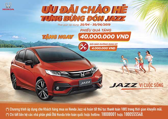 Honda Việt Nam triển khai chương trình khuyến mại  “Ưu đãi chào hè, tưng bừng đón Jazz” - 1