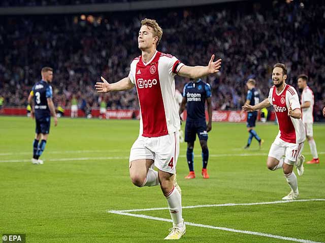 Rực sáng Cúp C1: De Ligt - đội trưởng 19 tuổi Ajax, MU và Barca thèm khát