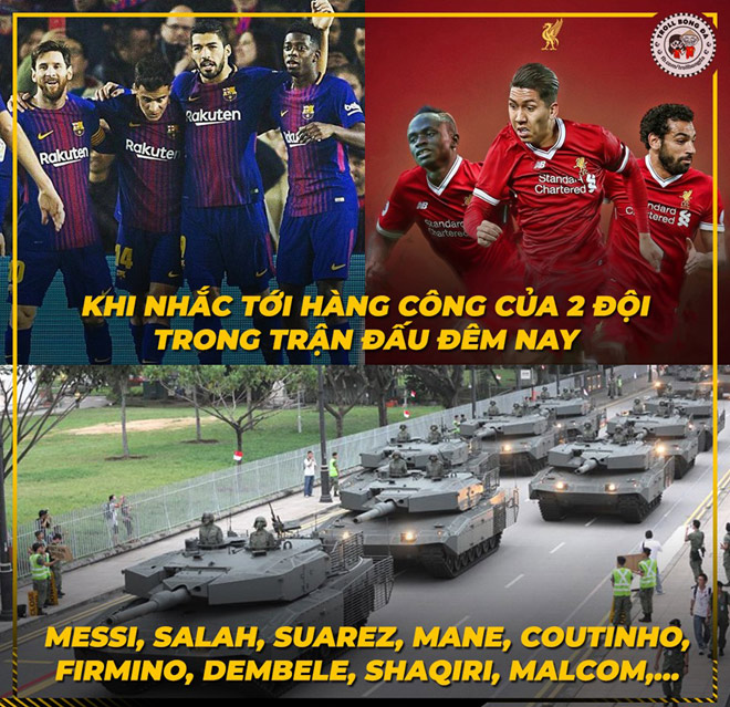MXH ngập tràn ảnh chế hài hước trước trận Barca và Liverpool - 1