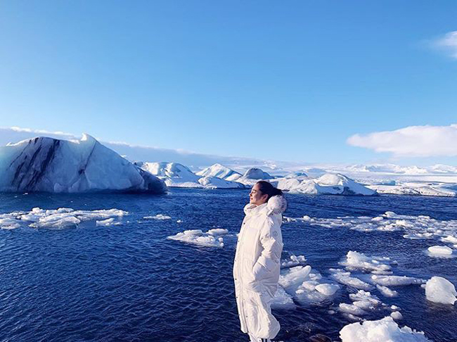 Địa điểm chụp hình tại Iceland mà Bảo Anh đăng lên trang cá nhân bị fan phát hiện một điều.