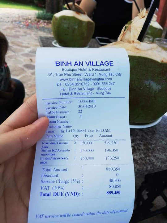 Sự thật thông tin resort ở Vũng Tàu bị tố &#34;chém&#34; 150.000 đồng/trái dừa - 1