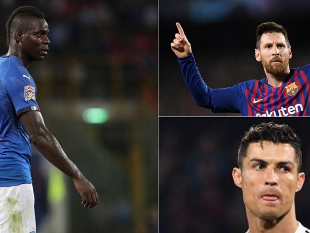 ”Trai hư” Balotelli nể phục người ngoài hành tinh Messi, dìm hàng Ronaldo