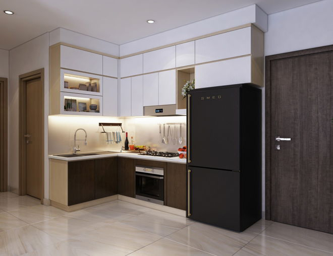 Không gian sang trọng, hiện đại qua việc thiết kế căn hộ nhỏ 55m2 - 3