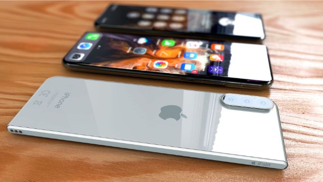 iPhone 11 Fold được cho là sẽ chứa hệ thống camera 3 ống kính ở mặt sau.