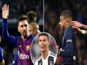 Bóng đá - Đua Giày vàng châu Âu: Ronaldo bị bỏ xa, Mbappe khó cản Messi