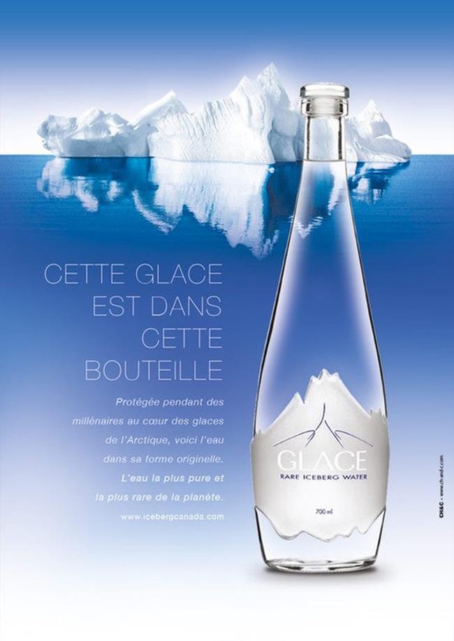Chai nước Glace Rare Iceberg này chỉ chứa 700ml nước, nhưng có giá lên tới 10 USD (231.000 đồng). Nước trong chai được lấy từ các sông băng ở Newfoundlang, Canada.