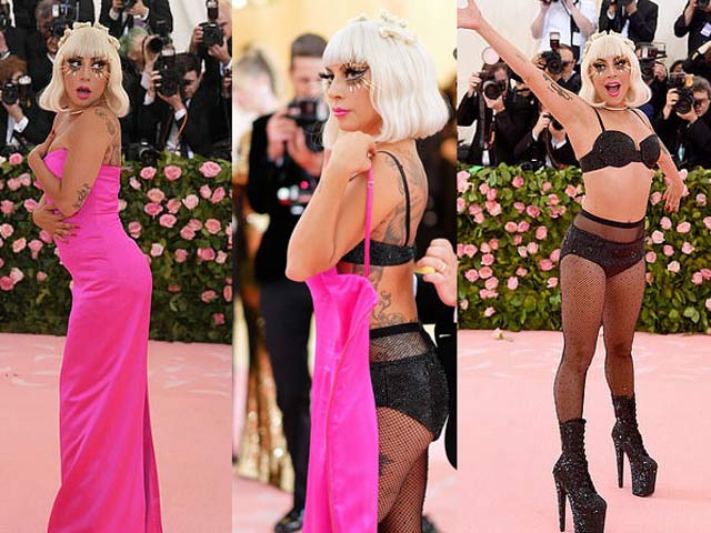 Lady Gaga "chơi lớn" 3 lần lột váy tại thảm đỏ Met Gala