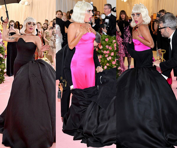 Lady Gaga &#34;chơi lớn&#34; 3 lần lột váy tại thảm đỏ Met Gala - 4