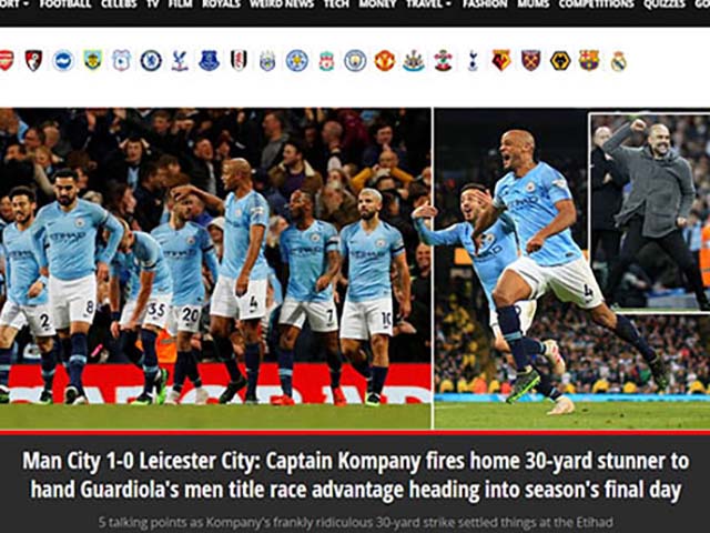 Man City thắng nhờ ”siêu phẩm thập kỷ”: Báo Anh đặt cửa vô địch lẫn ăn 3