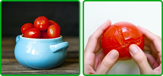 7. Cà chua nên được bảo quản ở nhiệt độ cao hơn 50 FF để bảo quản tốt hơn hương vị của chúng. Cà chua càng chín thì hương vị càng đậm. Thời gian lưu trữ của chúng có thể thay đổi từ 3 tuần đến 2 tháng, tùy thuộc vào độ chín khi mua.