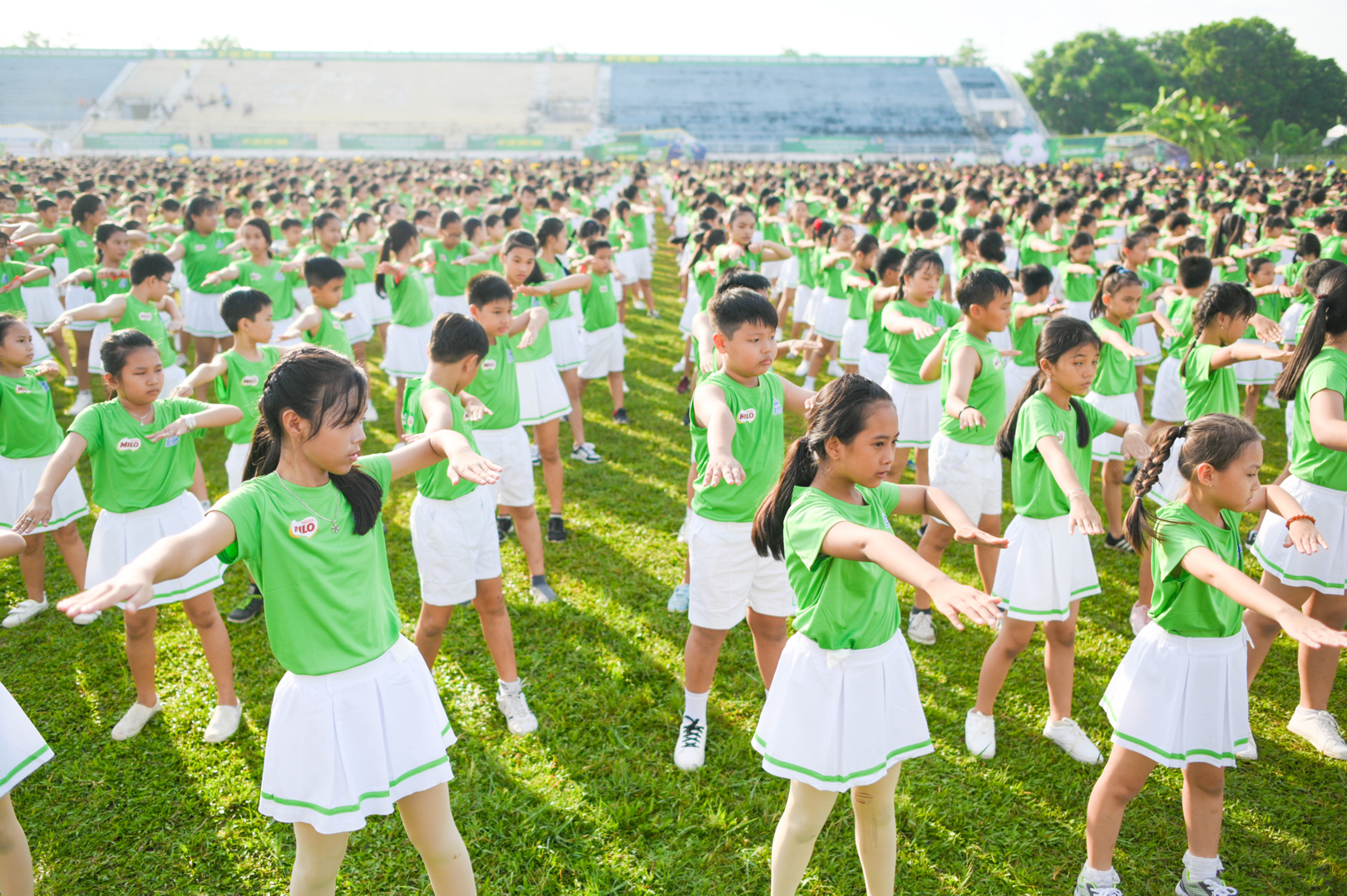 Màn đồng diễn thể dục của hơn 6000 học sinh xác lập kỷ lục Việt Nam - 3