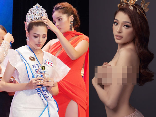 Đời sống Showbiz - Mỹ nhân 20 tuổi vừa đăng quang Hoa hậu đã bị &quot;khui&quot; ảnh nude táo bạo