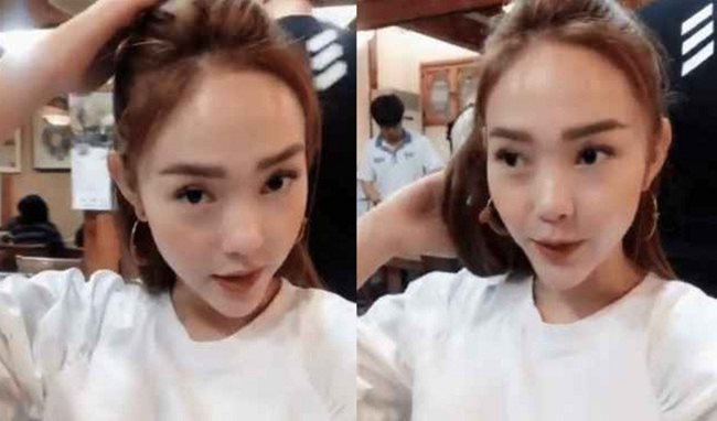 Một người đẹp khác cũng gây &#34;sóng dư luận&#34; khi bỗng một ngày đẹp trời livestream và để lộ chiếc cằm dài như muốn đâm thủng mọi vật, không ai xa lạ chính là Minh Hằng.