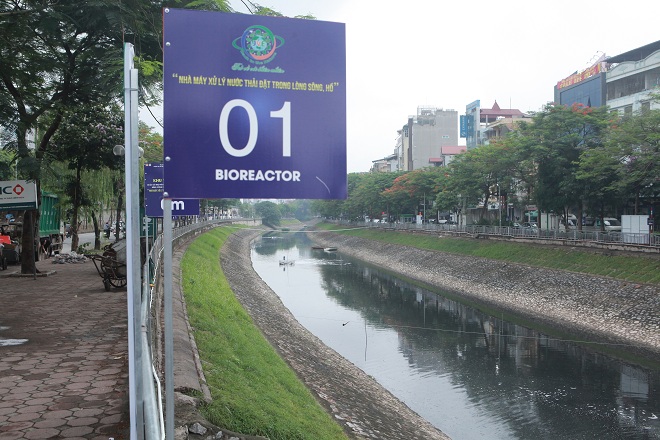 Sau hơn 10 ngày đặt “bảo bối” của Nhật, sông Tô Lịch đang hồi sinh thế nào? - 2