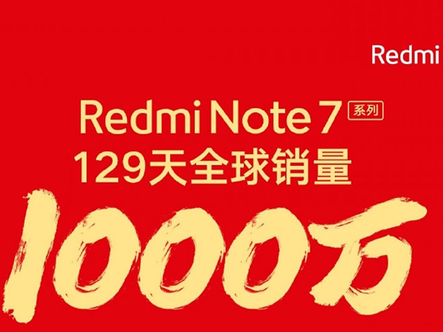 Redmi Note 7 đạt cột mốc 10 triệu máy bán ra trên toàn cầu