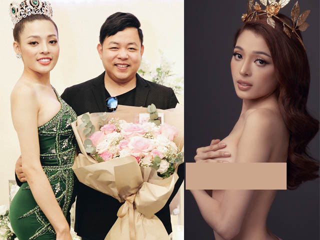 Quang Lê thân thiết bên hoa hậu 20 tuổi lộ ảnh nude khi vừa đăng quang