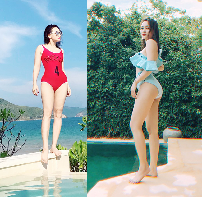 Bảo Thanh cũng gây bất ngờ khi hé lộ dáng vóc bikini ngoài đời thật.&nbsp;