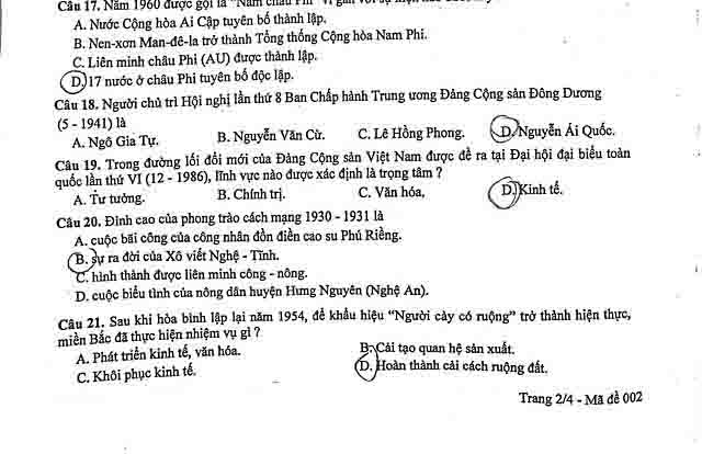 Hướng dẫn giải đề thi tuyển sinh vào lớp 10 Hà Nội môn Lịch Sử - 5