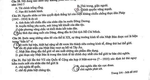 Hướng dẫn giải đề thi tuyển sinh vào lớp 10 Hà Nội môn Lịch Sử - 7