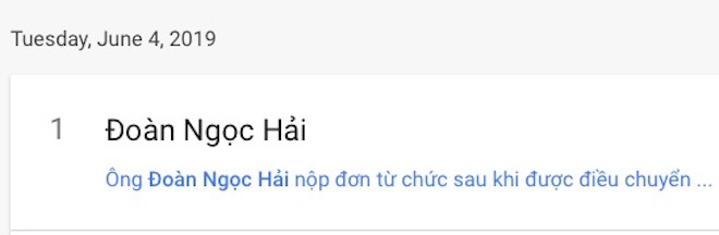 Vừa nhậm chức đã xin từ chức, ông Đoàn Ngọc Hải trở thành tâm điểm trên Google - 1