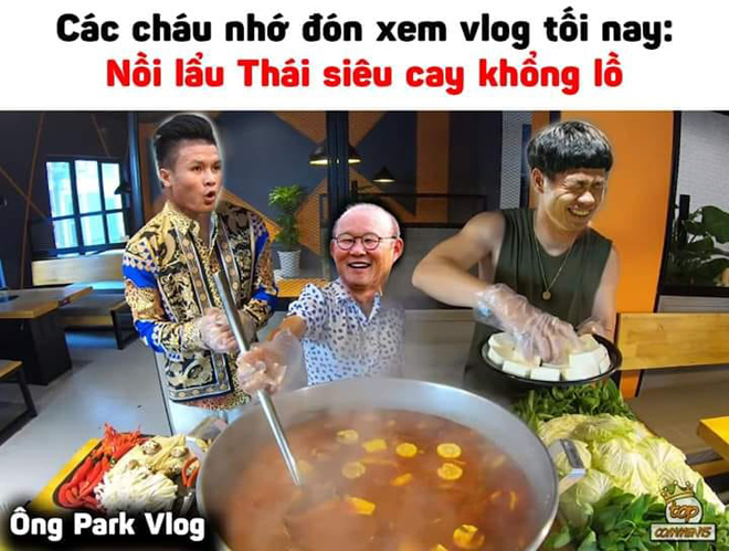 Dân mạng chế ảnh &#34;ông Park Vlog&#34; làm món lẩu Thái siêu cay - 2