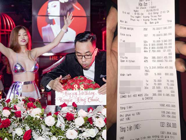 Tiệc sinh nhật có Hà Hồ, Mr. Đàm đến dự gây sốc với hóa đơn 1,3 tỷ