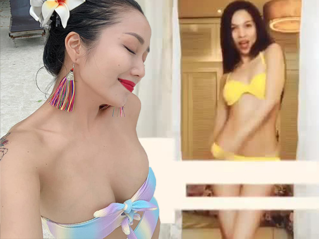 U40 Hiền Thục - &#34;mẹ 3 con&#34; Ốc Thanh Vân mặc bikini, khoe cơ thể sexy bất ngờ - 1