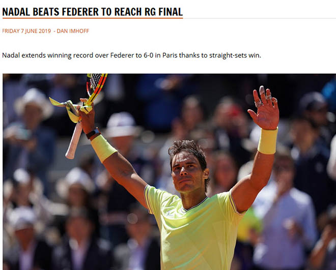Nadal &#34;vùi dập&#34; Federer: Báo chí đưa Rafa lên mây xanh, thương cảm FedEX - 1