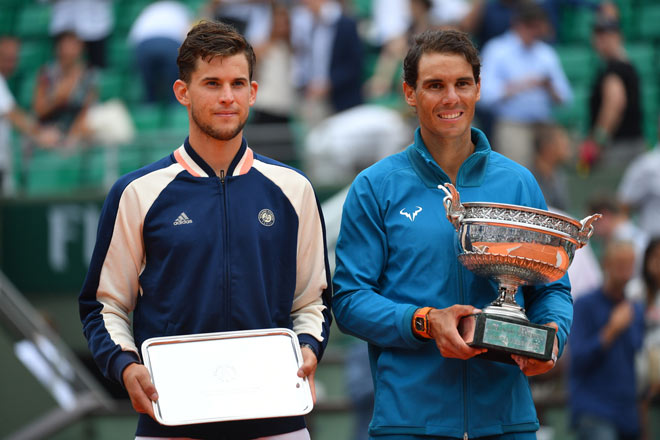 Chi tiết chung kết Roland Garros, Nadal - Thiem: Đối thủ sai lầm, cúp bạc trao tay (KT) - 11