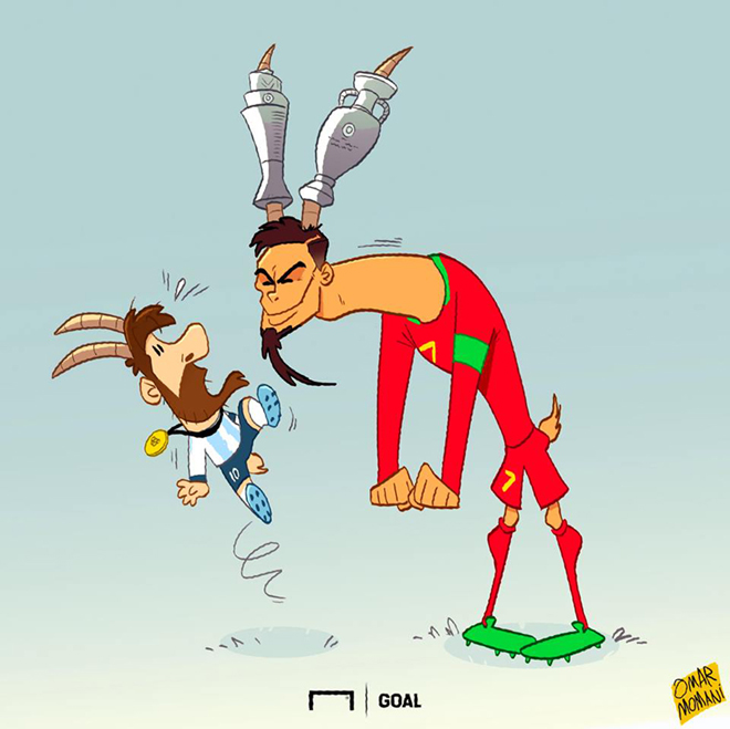 Ronaldo &#34;vênh váo&#34; với Messi sau khi vô địch UEFA Nations League - 1