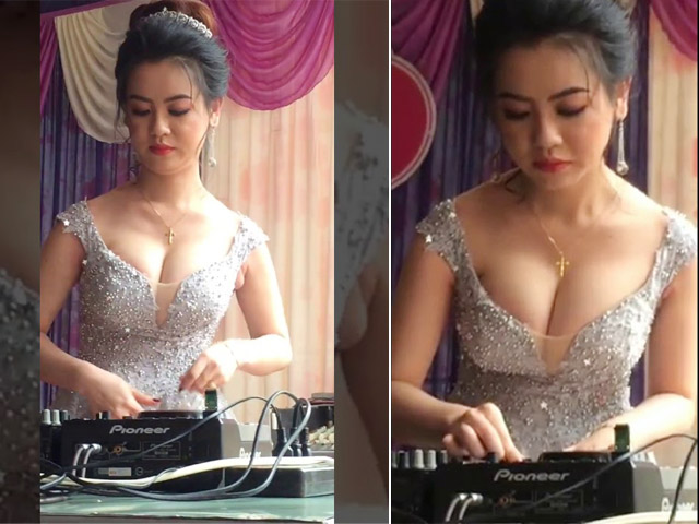 Cô dâu làm DJ trong đám cưới khiến quan viên hai họ tròn mắt