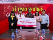 Tin tức trong ngày - Trúng jackpot 34 tỉ và hai tình tiết chưa từng có trong lịch sử Vietlott