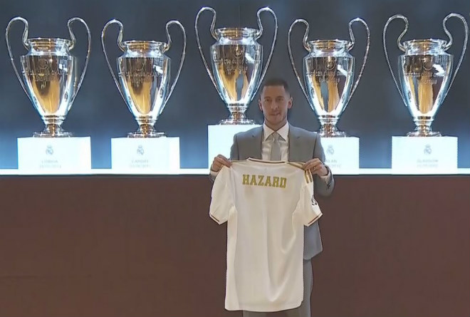 CHÍNH THỨC &#34;bom tấn&#34; Hazard tới Real: Hoành tráng như Ronaldo, Bernabeu chật kín - 3