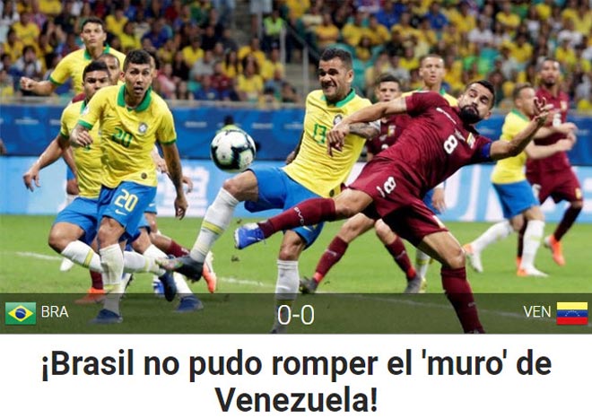 ĐT Brazil hòa 0-0 gây tranh cãi: Báo chí khen &#34;tường thép&#34;, nuối tiếc vì VAR - 1