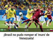 Bóng đá - ĐT Brazil hòa 0-0 gây tranh cãi: Báo chí khen &quot;tường thép&quot;, nuối tiếc vì VAR