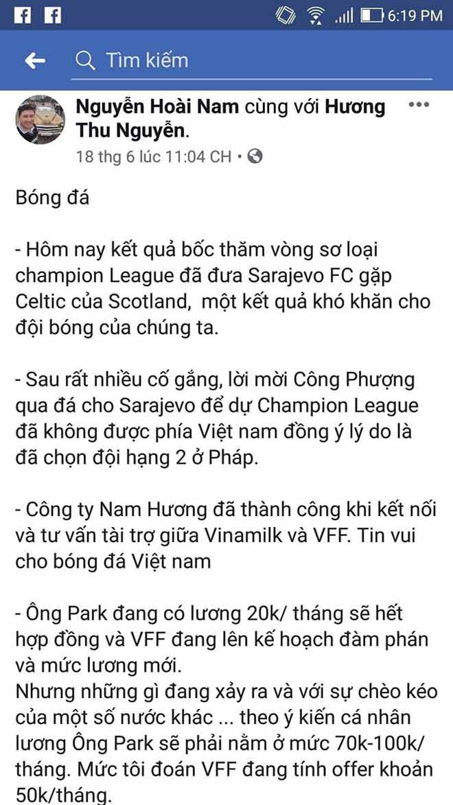 Dòng &#39;tút&#39; bị xoá và bí mật người được bầu Đức tiến cử Phó chủ tịch VFF - 3