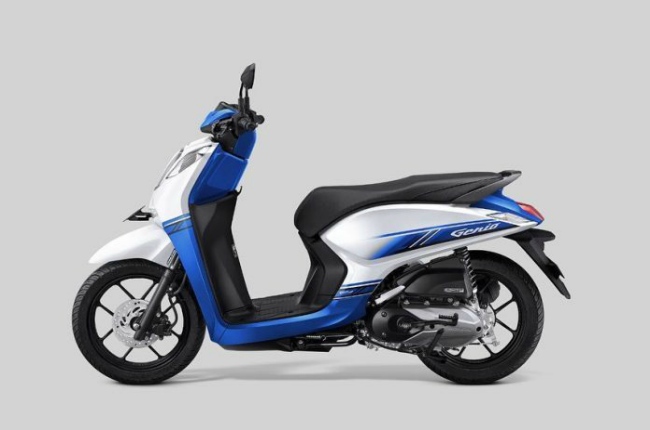 Honda Genio 2019 màu trắng xanh.