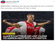 Bóng đá - Rung chuyển &quot;bom tấn&quot;: Siêu trung vệ De Ligt sắp đến Juventus, Ronaldo thắng lớn