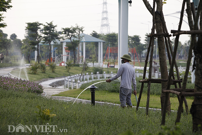 Độc đáo công viên có hồ nước hình cây đàn ở Hà Nội - 9